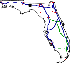Florida State Weigh Station Scale Map Florida state weigh station map