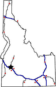 Idaho State Weigh Station Scale Map Idaho state weigh station map