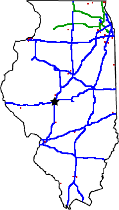 Illinois State Weigh Station Scale Map Illinois state weigh station map