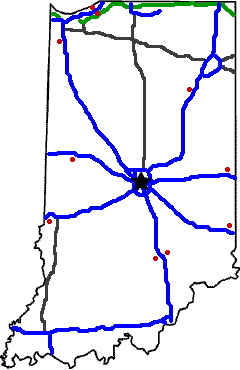 Indiana State Weigh Station Scale Map Indiana state weigh station map