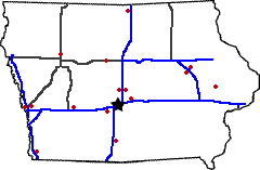 Iowa State Weigh Station Scale Map Iowa state weigh station map