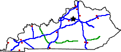 Kentucky State Weigh Station Scale Map Kentucky state weigh station map