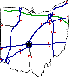 Ohio State Weigh Station Scale Map Ohio state weigh station map